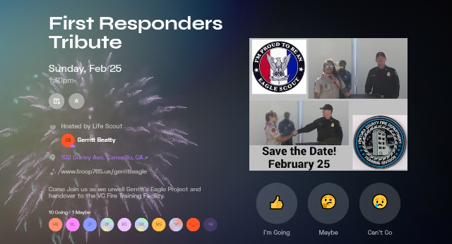 First Responders Tribute Eagle Project