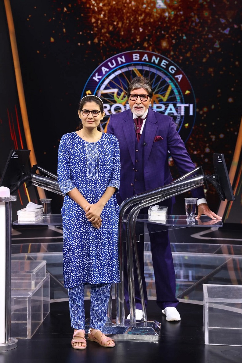 Nareshi Meena and Amitabh Bachchan on KBC