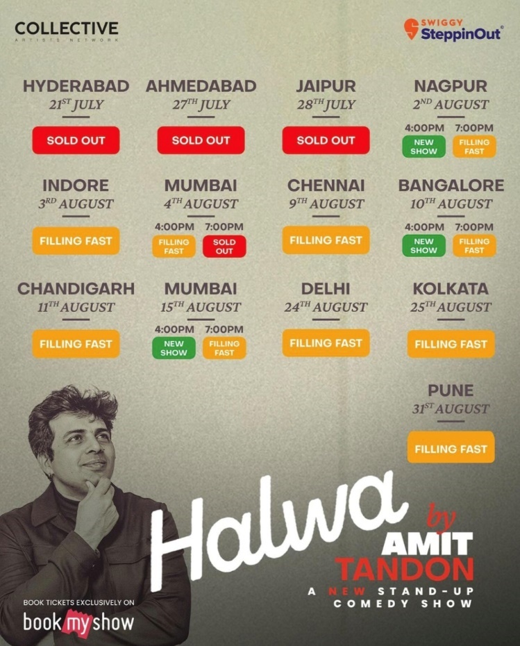 Swiggy SteppinOut Brings Amit Tandon’s Rib-Tickling ‘Halwa’ Comedy Tour To Pune on August 31