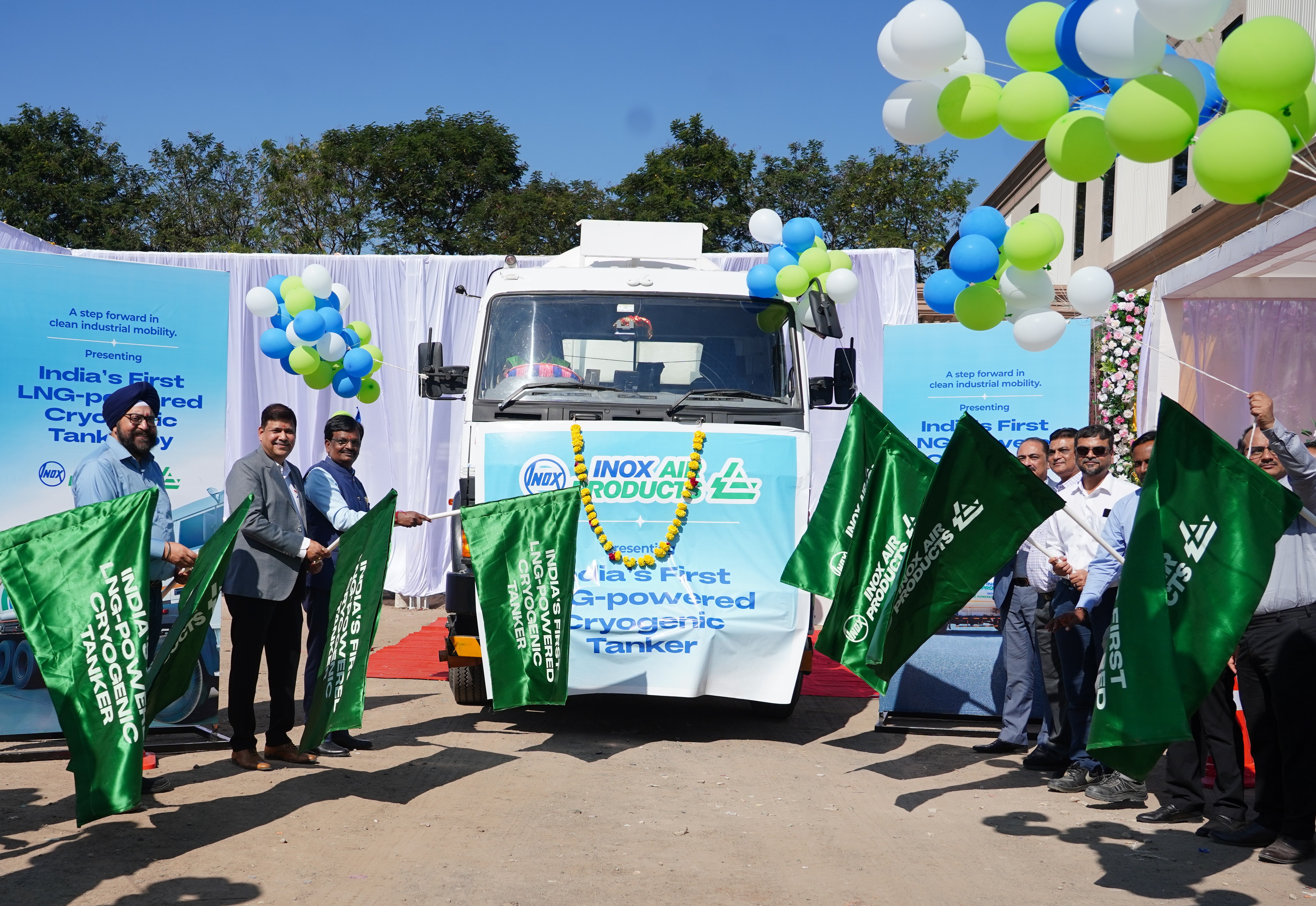 INOX-AP flags off India's first LNG-fuelled cryogenic tanker