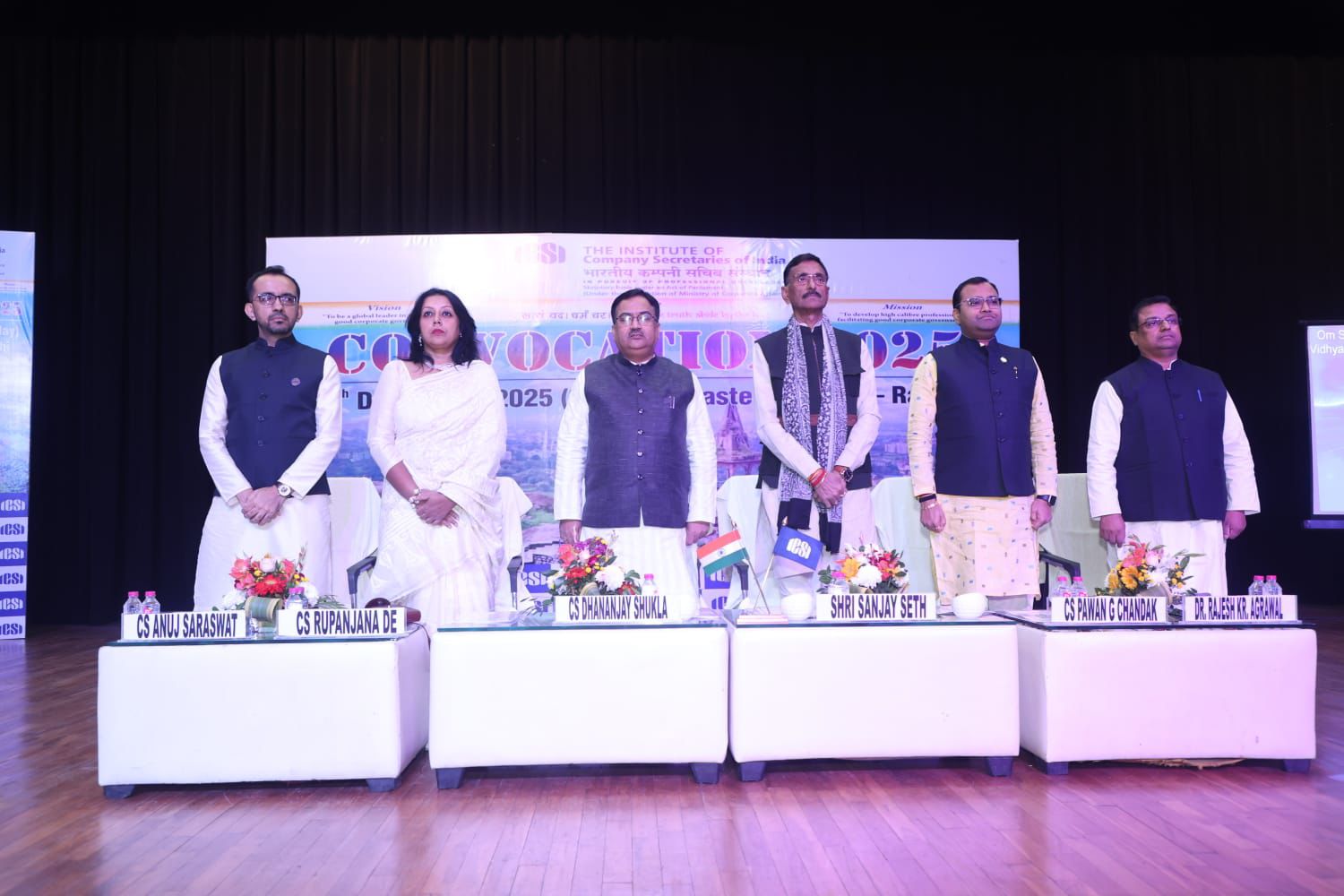 Ranchi, 7 December 2025: The Institute of Company Secretaries of India (ICSI) organised its Convocation for Eastern Region on 7 December 2025, at Gangotri Convention Centre, Ranchi, Jharkhand.

Shri Sanjay Seth, Hon’ble Minister of State for Defence graced the ceremony as the Chief Guest, where around 102 young members from the Eastern Region were awarded the Certificate of Membership of the ICSI.

Congratulating the newly inducted members of the ICSI, Shri Sanjay Seth said, “With Start-Ups accelerating India’s economic growth, Company Secretaries’ role in ensuring governance and compliance becomes all the more crucial. Your contribution will be integral to achieving the vision of Viksit Bharat 2047

Addressing the gathering, CS Dhananjay Shukla, President, The ICSI, said, “ICSI continues to strengthen the governance landscape through its progressive initiatives and I am confident that as you step into the corporate world, these will empower you to contribute meaningfully to India’s growth trajectory”.

He highlighted some of the key initiatives of the ICSI including the Fee Waiver scheme for Indian armed forces, Paramilitary forces, Agni veers, Families of Martyrs and Wards of Indian armed forces & paramilitary forces, and for students registering from Jammu & Kashmir, Ladakh. He also outlined some of the recent initiatives for ICSI stakeholders:

·         2-year Full-time MBA in Maritime Regulations and Compliance Management, in collaboration with Gujarat Maritime University, that encompasses CS curriculum and maritime laws and regulatory practices to enhance employability of CS students.  

·         Joint Certificate Course on Corporate and Securities Markets Compliances (CSMC) - Executive & Professional Programme, with National Institute of Securities Markets NISM, for ICSI students.

·         ICSI Certificate Course on UAE Business Manager aims to equip professionals with the knowledge and skills for roles in the United Arab Emirates. 

·         ICSI Guiding Principles on Stewardship (IGPS) outlines best practices for responsible investment, encompassing environmental, social, and governance factors, to empower Institutional Investors and Service Providers.

·         ICSI Principles on Climate Change Governance (IPCG) is a set of Principles that provide guidance on establishing metrics and targets to evaluate sustainability performance and progress toward climate goals.

·         ICSI Stakeholder Engagement Toolkit on ESG is aimed to assist and equip Company Secretaries and Boards in devising a comprehensive ESG policy for companies.

CS Pawan G Chandak, Vice President, the ICSI, urged the new members to embrace opportunities and understand their responsibility towards the profession and the ICSI, which is today being looked upon as the leading body in promoting good governance across the globe.

CS Rupanjana De, Council Member, the ICSI, and CS Anuj Saraswat, Chairman, EIRC of the ICSI, were also present on the occasion.

 