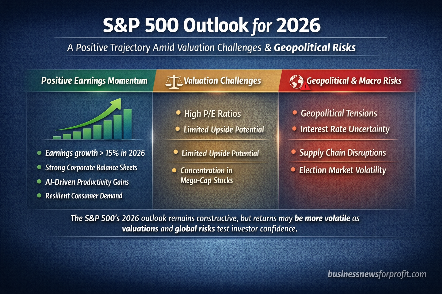 S&P 500 Outlook For 2026: A Positive Trajectory Accompanied By Valuation Challenges And Geopolitical Risks